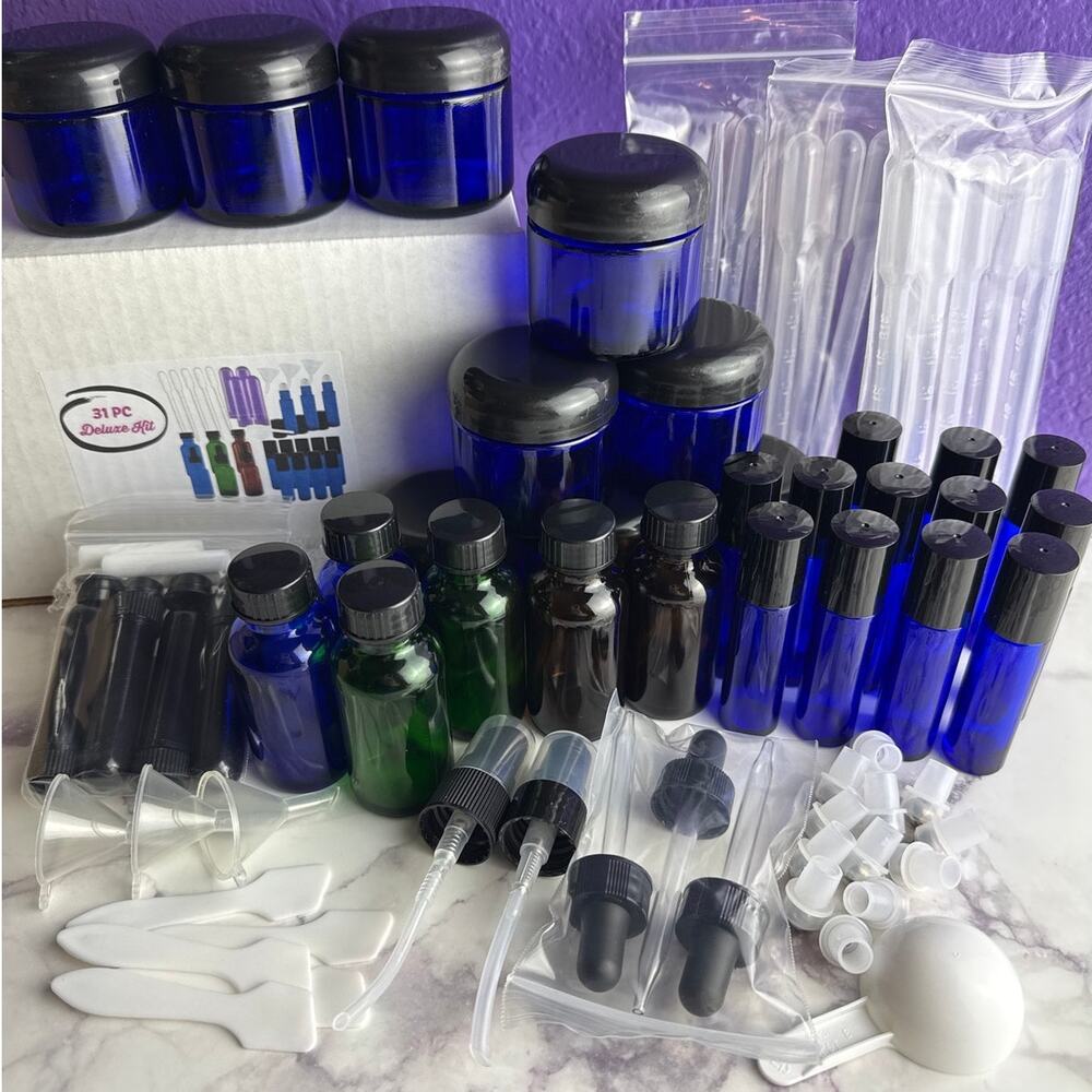 Loving Essential Oils 31-Piece Deluxe DIY Blending Kit Aromatherapy NEW